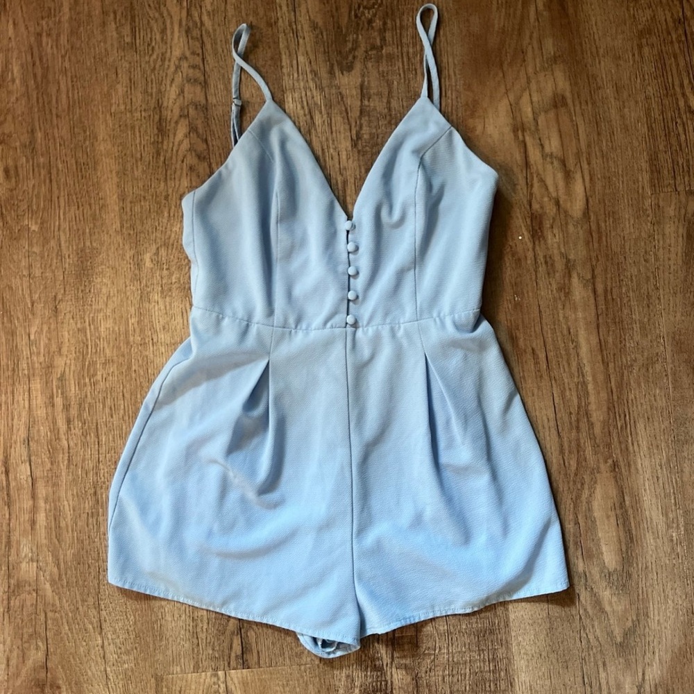 blue romper